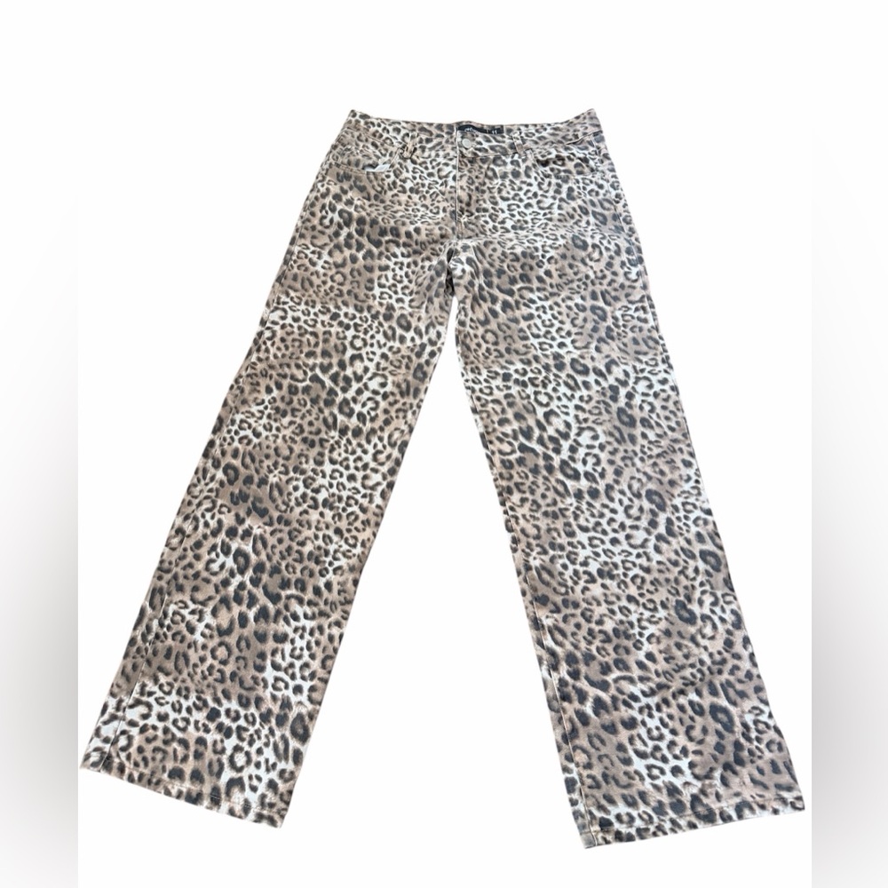 URBAN PLANET Leopard Printed Jeans Pants Women’s Size 16 Like New